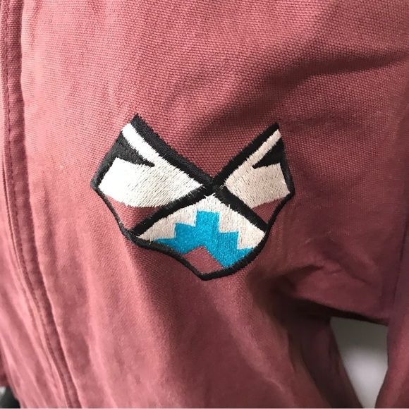 The Wear of the West Western Aztec Coat Purple Blue Embroidered Colorado 90s - Picture 3 of 6